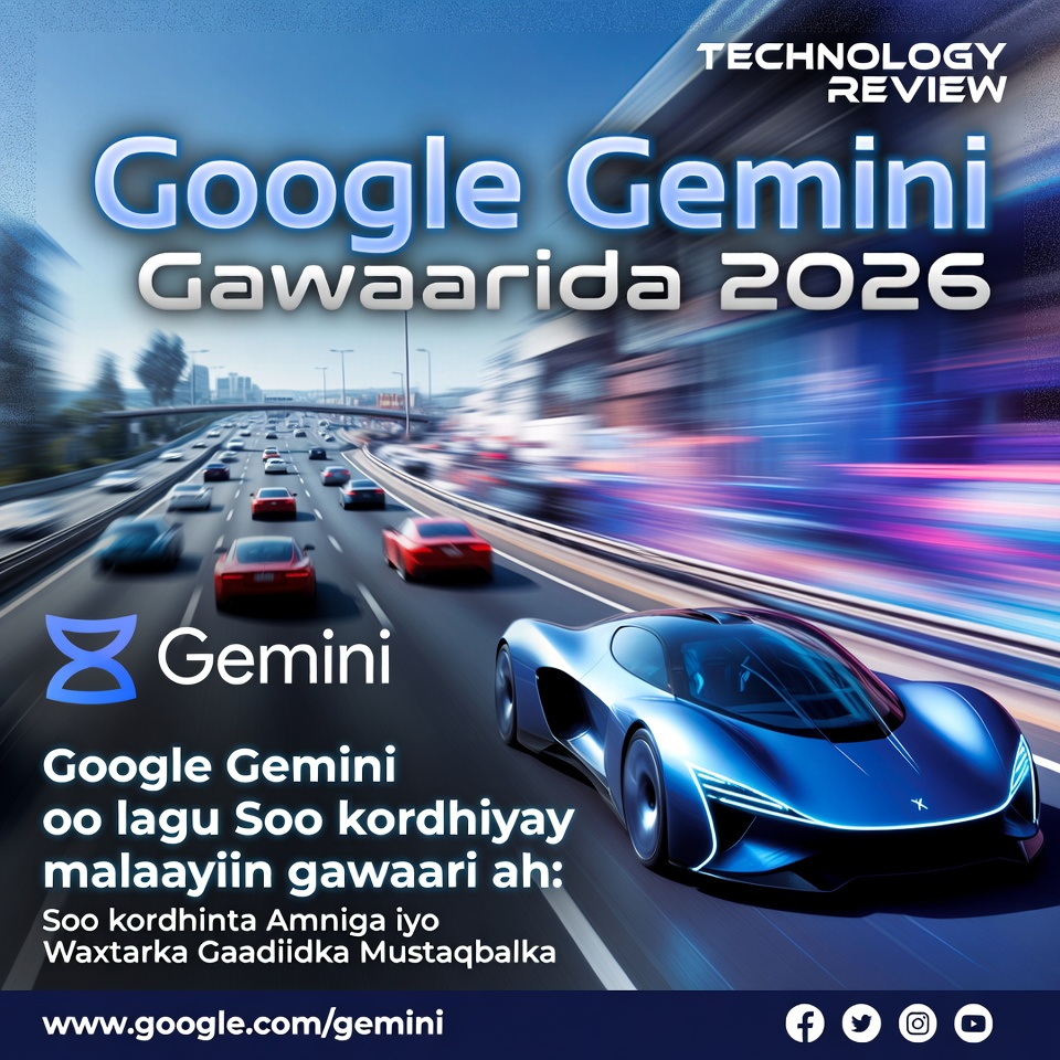 Google Gemini Gawaarida 2026